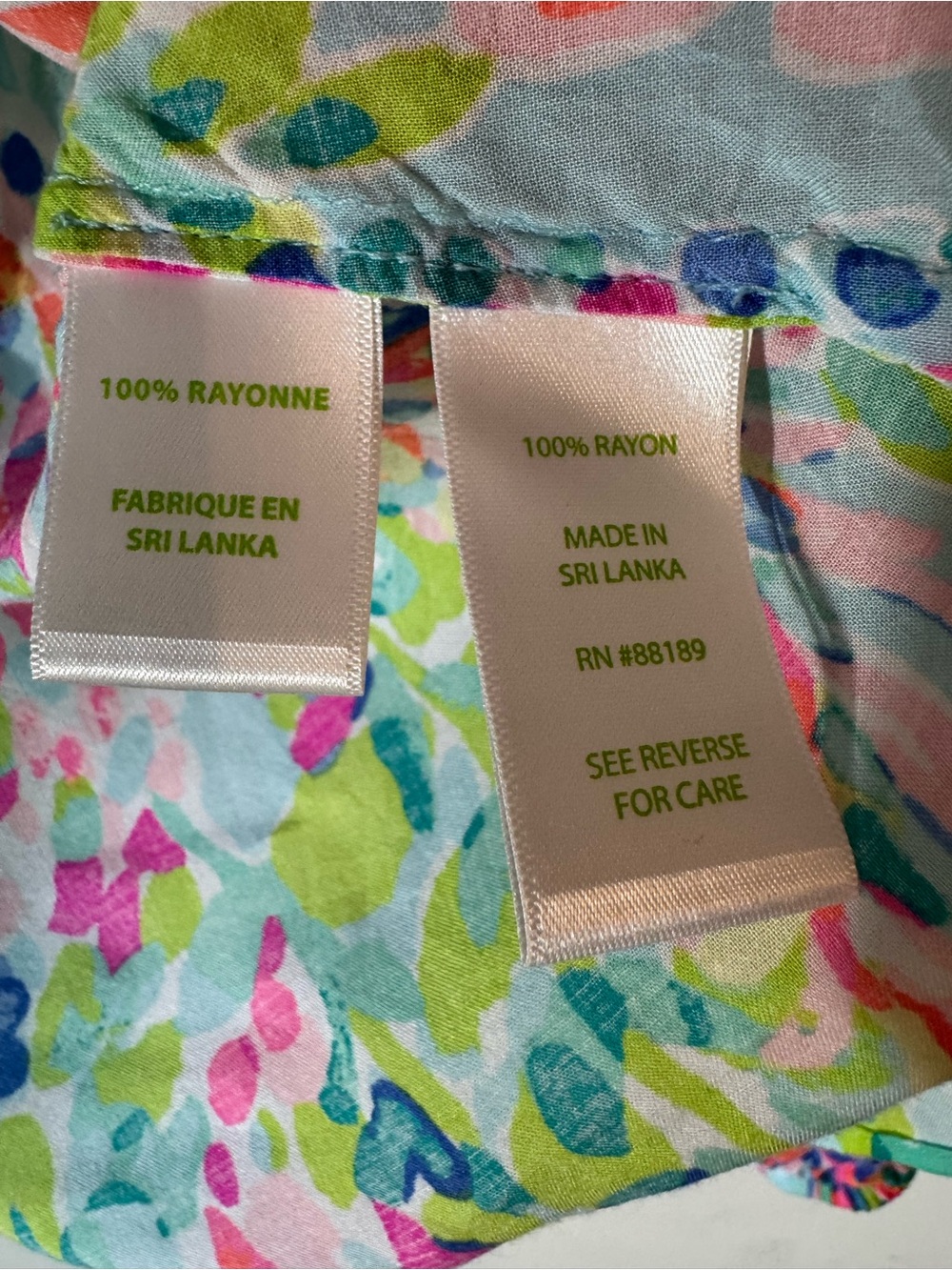 Lilly Pulitzer CATCH THE WAVE Colorful Tunic Sz XL - Picture 8 of 11
